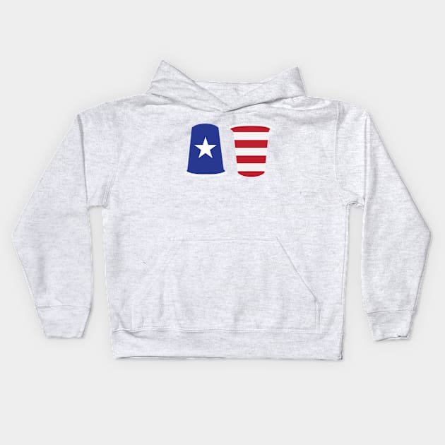 Independence Day Flip Kids Hoodie by PodDesignShop